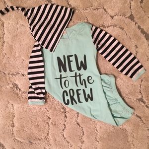 New to the Crew infant sleeper gown